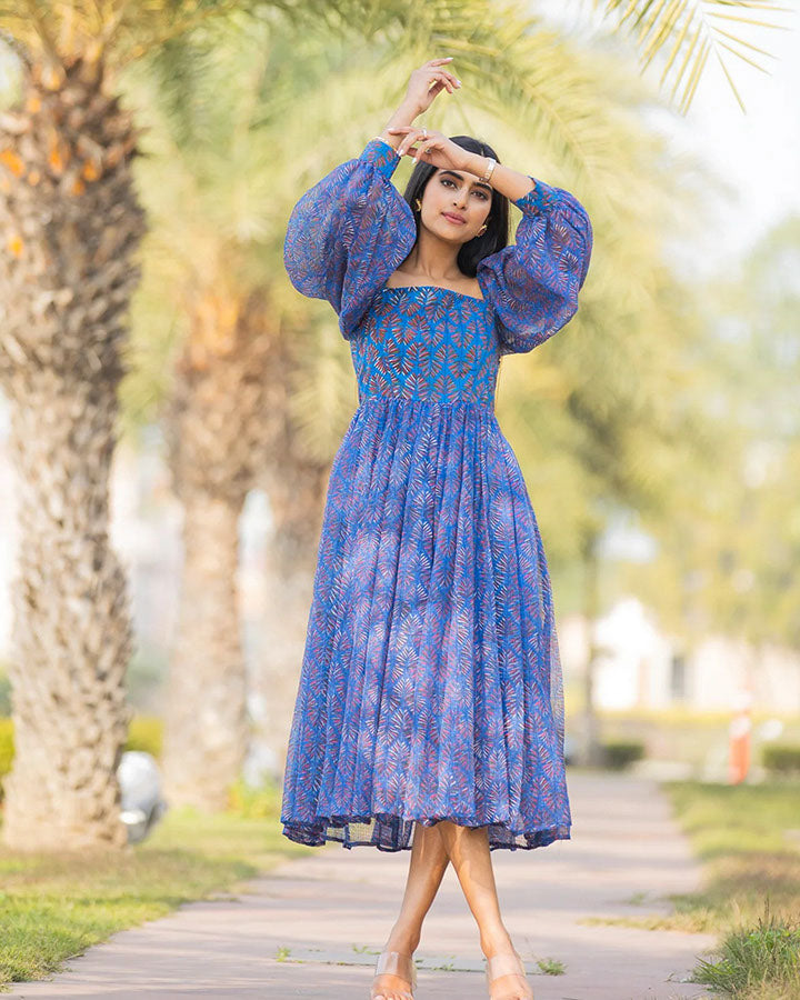Blue Picnic Dress