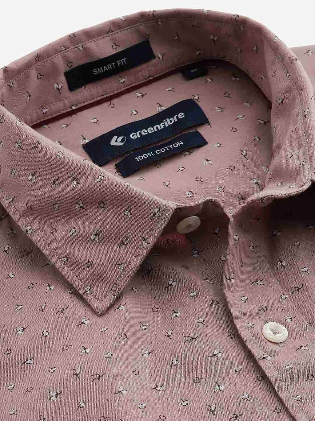 Rose Cloud Printed Smart Fit Semi Casual Shirt | Pehervi