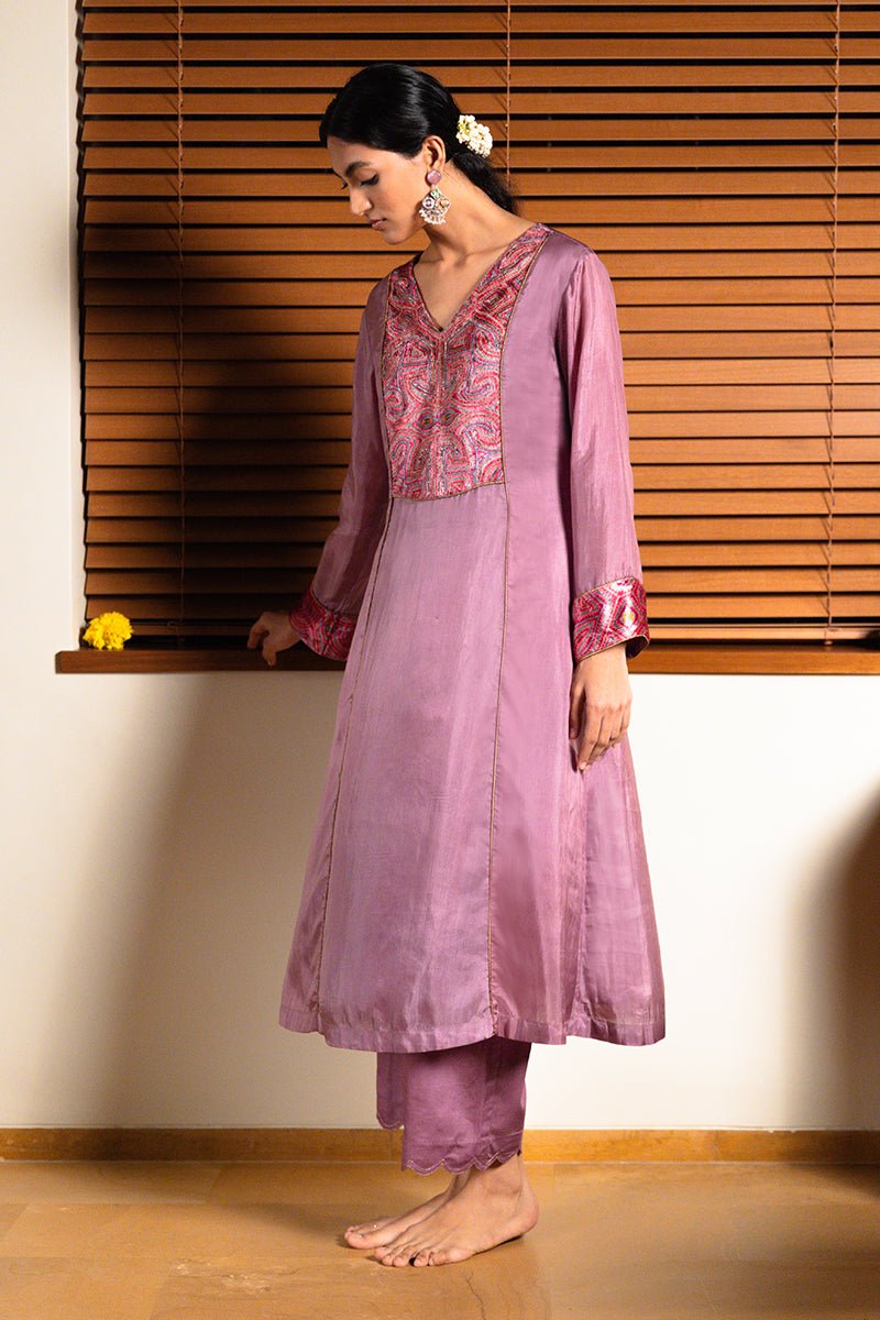 Orchid Mist Silk Co-ord Set