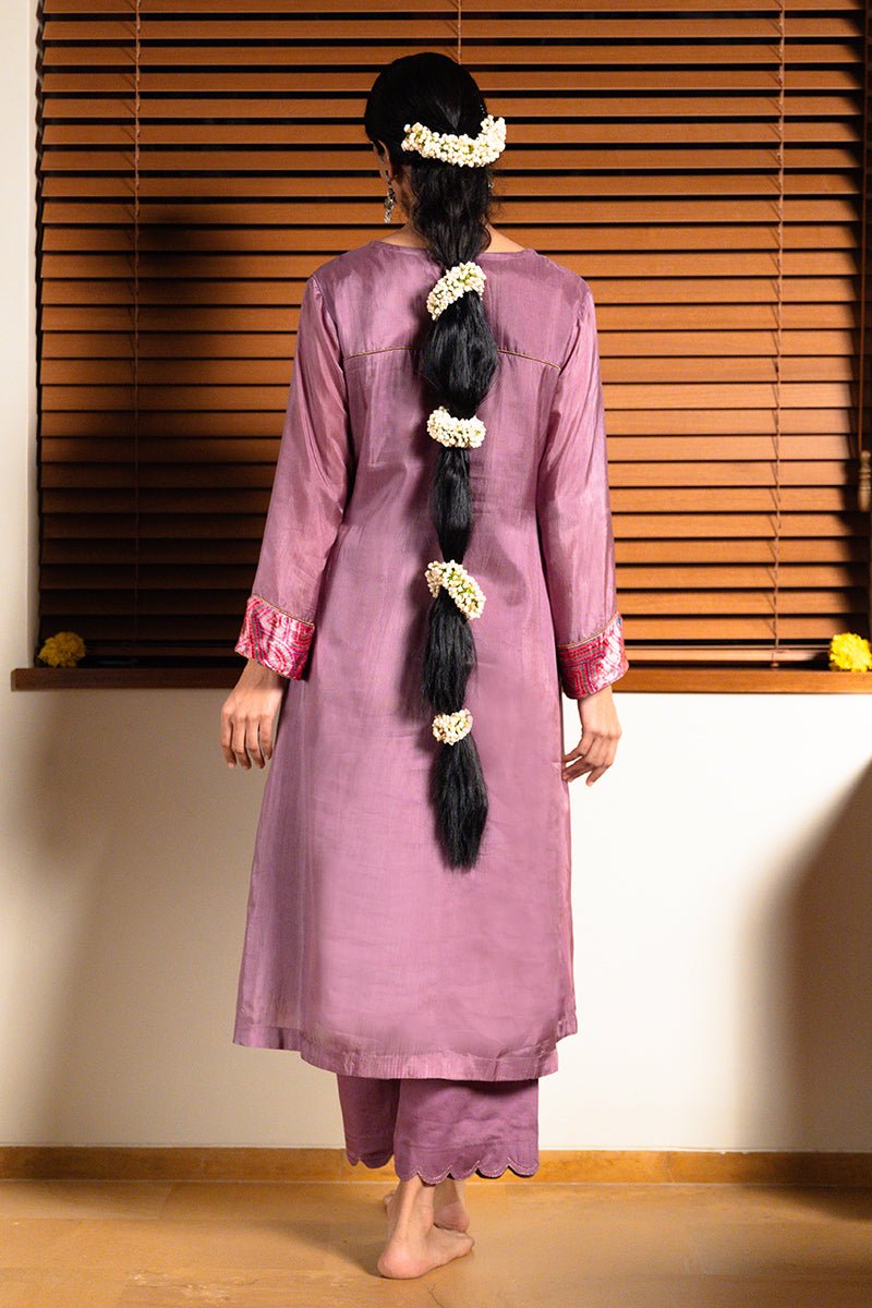 Orchid Mist Silk Co-ord Set