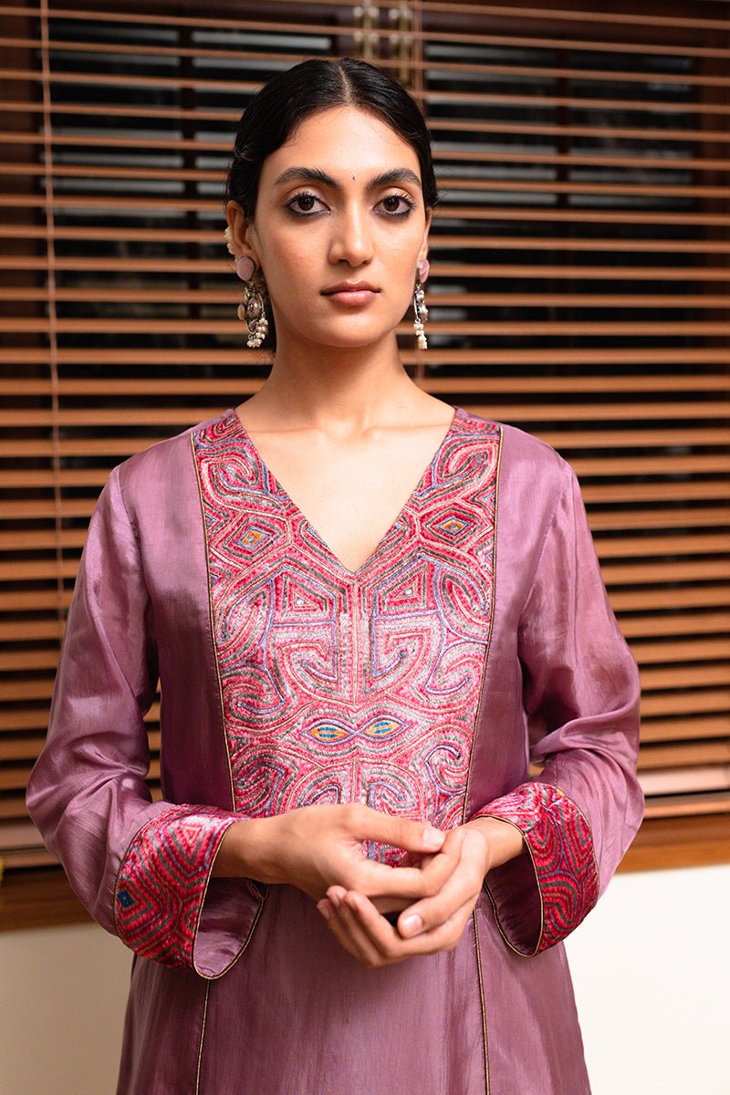 Orchid Mist Silk Co-ord Set