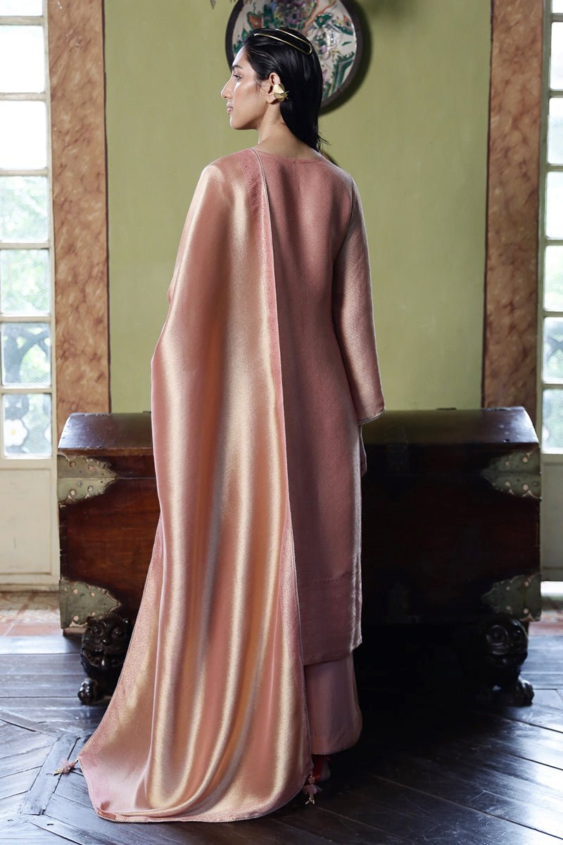 Melted Clay Woven Silk Salwar Suit