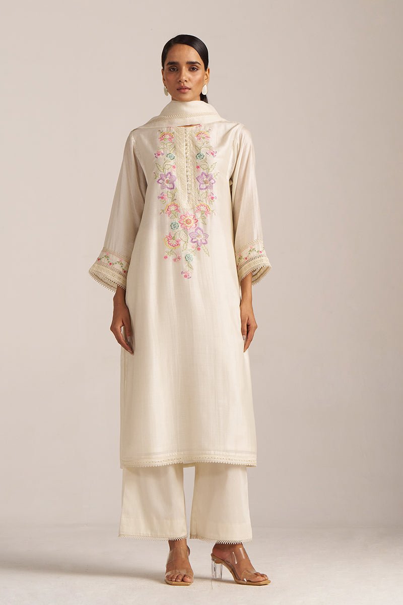 Pristine Embroidered Kurta Set