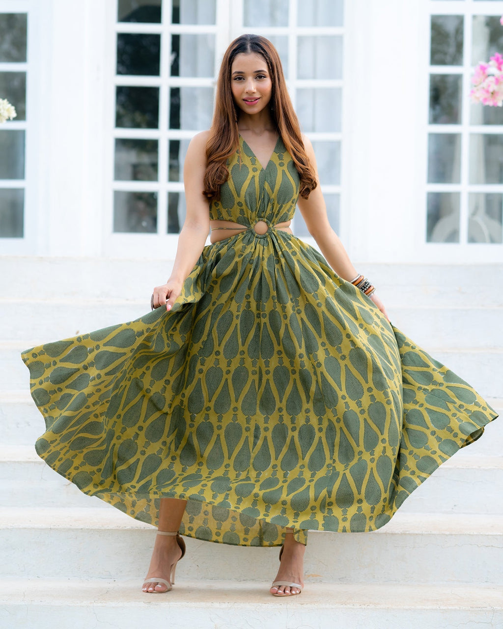 Debbaco Print Maxi Dress