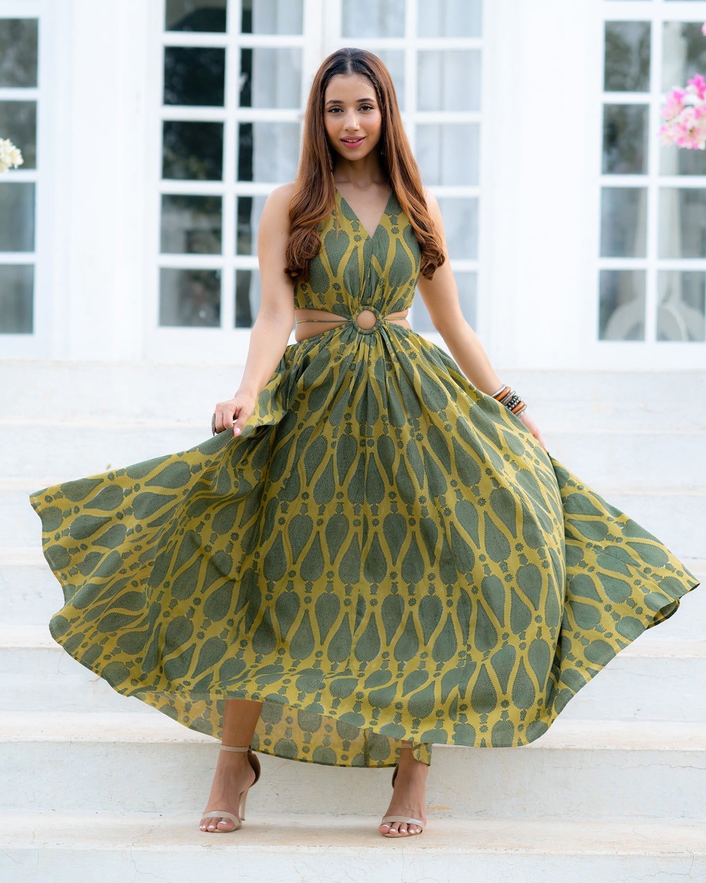 Debbaco Print Maxi Dress