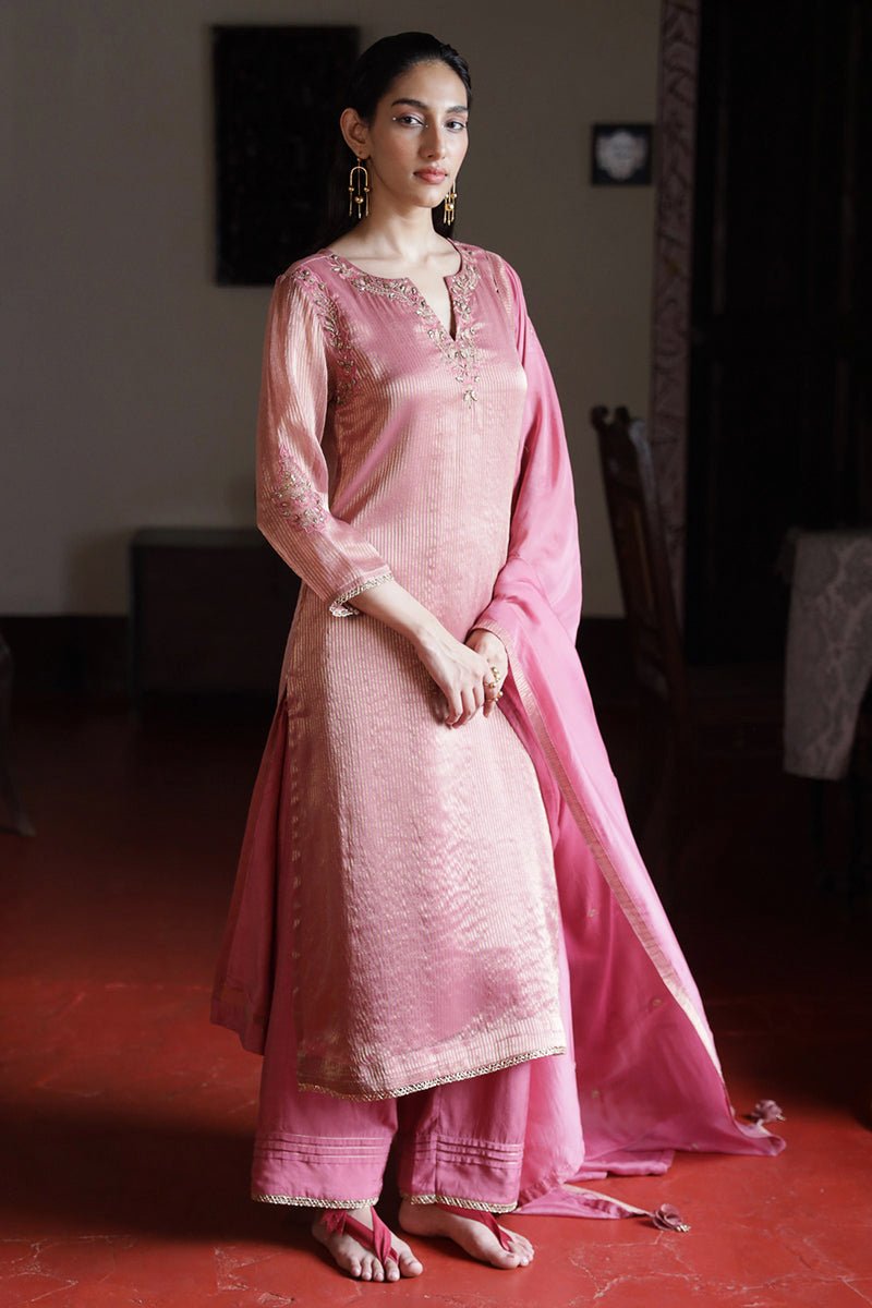 Mauvewood Woven Silk Salwar Suit