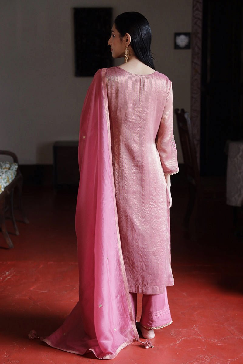 Mauvewood Woven Silk Salwar Suit