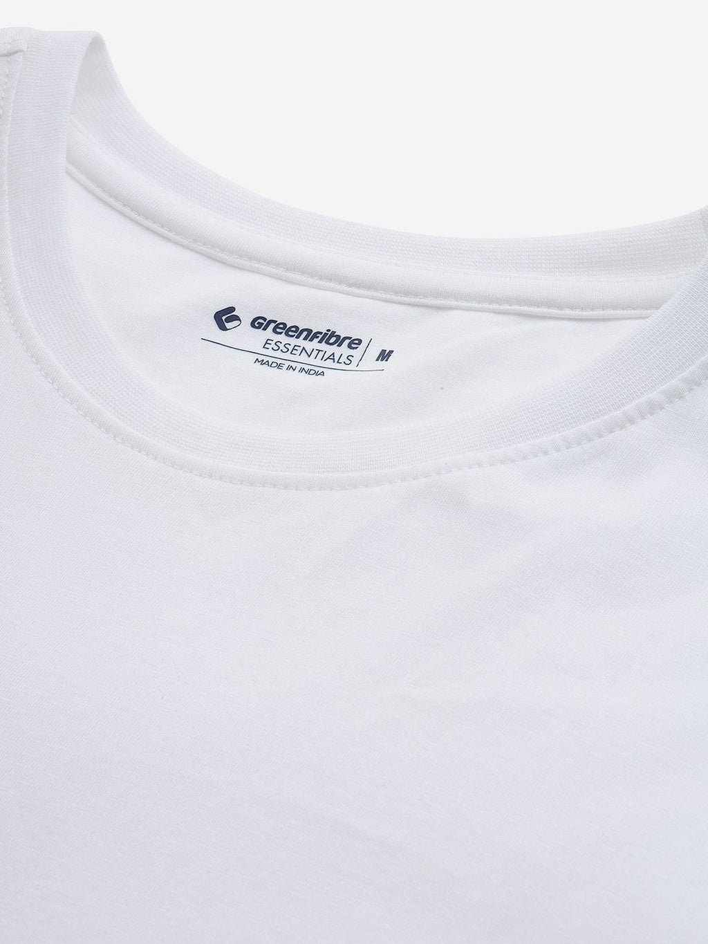 White Solid Slim Fit T-Shirt | pehervi