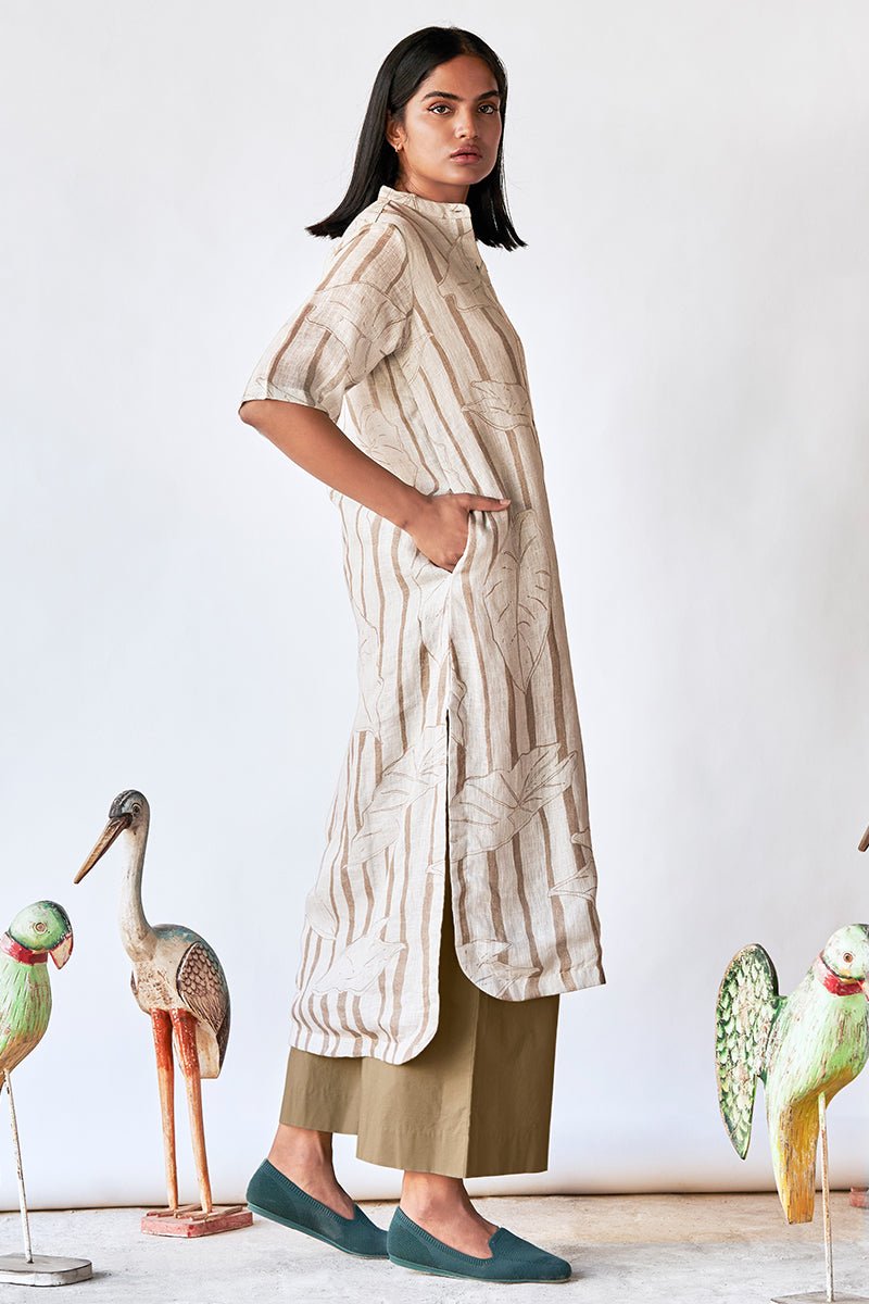 Foggy Dew and Space Grey Linen Co-ord Set