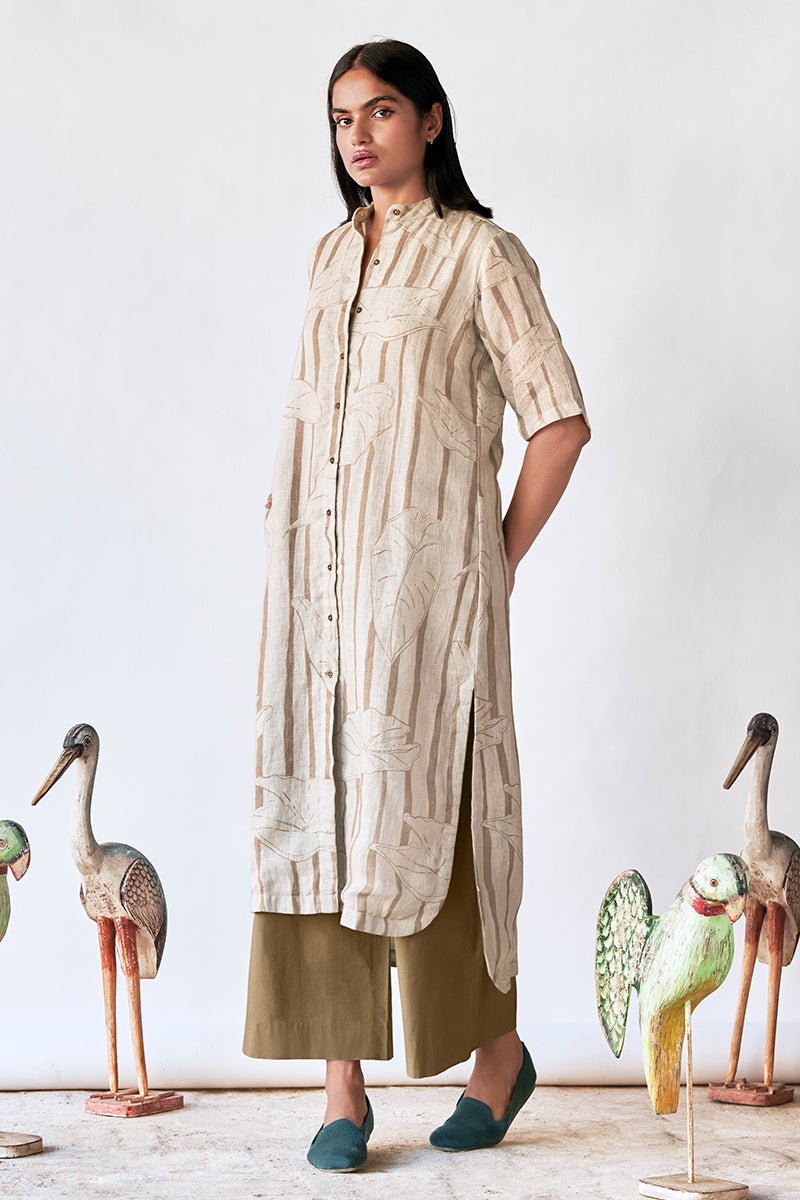 Foggy Dew and Space Grey Linen Co-ord Set