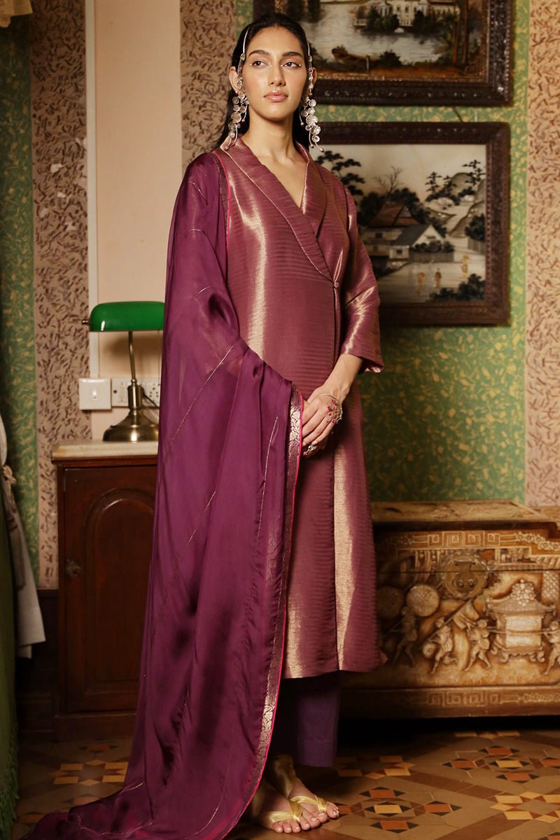 Imperial Purple Woven Salwar Suit