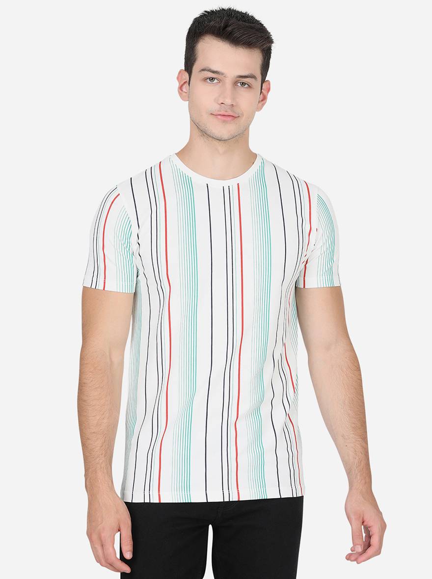Off-White Printed Slim Fit T-Shirt | pehervi