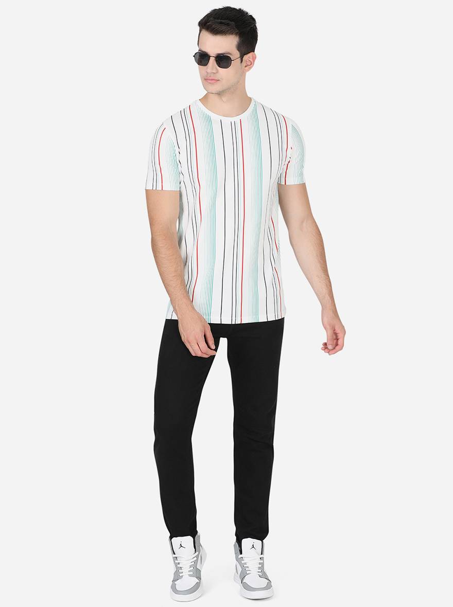 Off-White Printed Slim Fit T-Shirt | pehervi